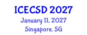 International Conference on Energy Conservation and Sustainable Development (ICECSD) January 11, 2027 - Singapore, Singapore