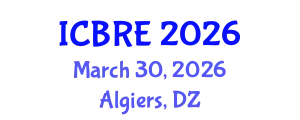 International Conference on Bridge and Railway Engineering (ICBRE) March 30, 2026 - Algiers, Algeria