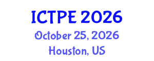 International Conference on Traffic and Pavement Engineering (ICTPE) October 25, 2026 - Houston, United States