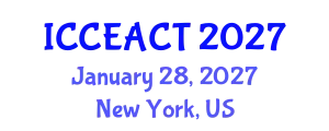 International Conference on Civil Engineering and Advanced Construction Technologies (ICCEACT) January 28, 2027 - New York, United States