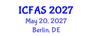 International Conference on Fisheries and Aquaculture Sciences (ICFAS) May 20, 2027 - Berlin, Germany