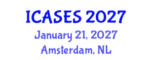 International Conference on Architectural Science and Environmental Sustainability (ICASES) January 21, 2027 - Amsterdam, Netherlands