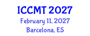 International Conference on Construction Management and Technology (ICCMT) February 11, 2027 - Barcelona, Spain