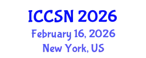 International Conference on Cognitive Science and Neuropsychology (ICCSN) February 16, 2026 - New York, United States
