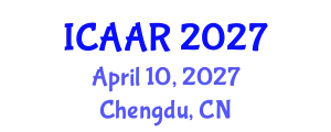 International Conference on Advances in Aging Research (ICAAR) April 10, 2027 - Chengdu, China
