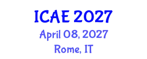 International Conference on Advances in Entomology (ICAE) April 08, 2027 - Rome, Italy
