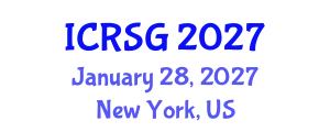 International Conference on Remote Sensing and Geomorphology (ICRSG) January 28, 2027 - New York, United States