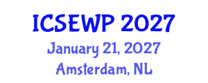 International Conference on Soil Erosion and Water Pollution (ICSEWP) January 21, 2027 - Amsterdam, Netherlands