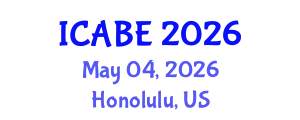International Conference on Architecture and Built Environment (ICABE) May 04, 2026 - Honolulu, United States