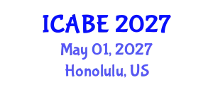 International Conference on Architecture and Built Environment (ICABE) May 01, 2027 - Honolulu, United States