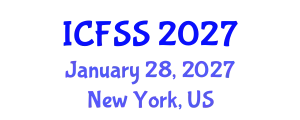 International Conference on Food Science and Security (ICFSS) January 28, 2027 - New York, United States