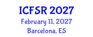 International Conference on Field and Service Robotics (ICFSR) February 11, 2027 - Barcelona, Spain