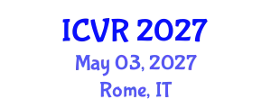 International Conference on Virtual Rehabilitation (ICVR) May 03, 2027 - Rome, Italy