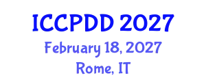 International Conference on Clinical Pharmacy and Drug Development (ICCPDD) February 18, 2027 - Rome, Italy