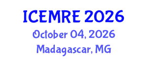 International Conference on Energy Market and Renewable Energy (ICEMRE) October 04, 2026 - Madagascar, Madagascar