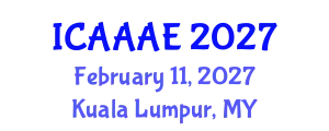 International Conference on Agriculture, Animal and Aquaculture Engineering (ICAAAE) February 11, 2027 - Kuala Lumpur, Malaysia