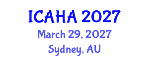 International Conference on Alternative Healthcare and Ayurveda (ICAHA) March 29, 2027 - Sydney, Australia