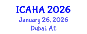 International Conference on Alternative Healthcare and Acupuncture (ICAHA) January 26, 2026 - Dubai, United Arab Emirates