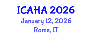 International Conference on Alternative Healthcare and Acupuncture (ICAHA) January 12, 2026 - Rome, Italy
