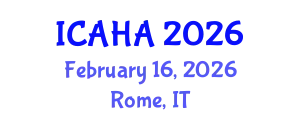 International Conference on Alternative Healthcare and Acupuncture (ICAHA) February 16, 2026 - Rome, Italy
