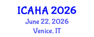 International Conference on Alternative Healthcare and Acupuncture (ICAHA) June 22, 2026 - Venice, Italy
