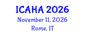 International Conference on Alternative Healthcare and Acupuncture (ICAHA) November 11, 2026 - Rome, Italy