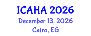 International Conference on Alternative Healthcare and Acupuncture (ICAHA) December 13, 2026 - Cairo, Egypt