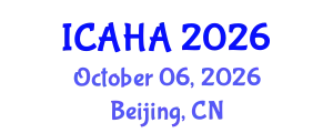 International Conference on Alternative Healthcare and Acupuncture (ICAHA) October 06, 2026 - Beijing, China