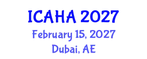 International Conference on Alternative Healthcare and Acupuncture (ICAHA) February 15, 2027 - Dubai, United Arab Emirates