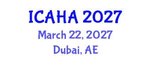 International Conference on Alternative Healthcare and Acupuncture (ICAHA) March 22, 2027 - Dubai, United Arab Emirates