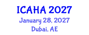 International Conference on Alternative Healthcare and Acupuncture (ICAHA) January 28, 2027 - Dubai, United Arab Emirates