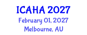 International Conference on Alternative Healthcare and Acupuncture (ICAHA) February 01, 2027 - Melbourne, Australia