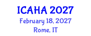 International Conference on Alternative Healthcare and Acupuncture (ICAHA) February 18, 2027 - Rome, Italy
