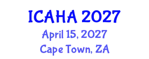 International Conference on Alternative Healthcare and Acupuncture (ICAHA) April 15, 2027 - Cape Town, South Africa