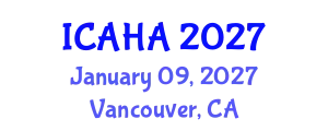 International Conference on Alternative Healthcare and Acupuncture (ICAHA) January 09, 2027 - Vancouver, Canada