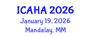 International Conference on Alternative Healthcare and Acupuncture (ICAHA) January 19, 2026 - Mandalay, Myanmar