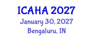 International Conference on Alternative Healthcare and Acupuncture (ICAHA) January 30, 2027 - Bengaluru, India
