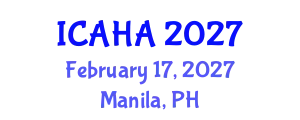 International Conference on Alternative Healthcare and Acupuncture (ICAHA) February 17, 2027 - Manila, Philippines
