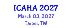 International Conference on Alternative Healthcare and Acupuncture (ICAHA) March 03, 2027 - Taipei, Taiwan