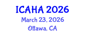 International Conference on Alternative Healthcare and Acupuncture (ICAHA) March 23, 2026 - Ottawa, Canada