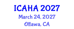 International Conference on Alternative Healthcare and Acupuncture (ICAHA) March 24, 2027 - Ottawa, Canada