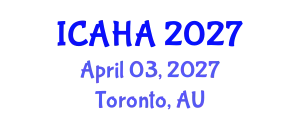 International Conference on Alternative Healthcare and Acupuncture (ICAHA) April 03, 2027 - Toronto, Australia