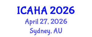 International Conference on Alternative Healthcare and Acupuncture (ICAHA) April 27, 2026 - Sydney, Australia