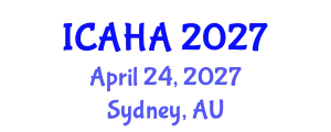 International Conference on Alternative Healthcare and Acupuncture (ICAHA) April 24, 2027 - Sydney, Australia