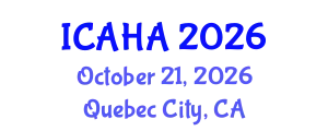 International Conference on Alternative Healthcare and Acupuncture (ICAHA) October 21, 2026 - Quebec City, Canada