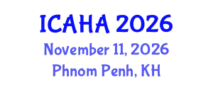 International Conference on Alternative Healthcare and Acupuncture (ICAHA) November 11, 2026 - Phnom Penh, Cambodia