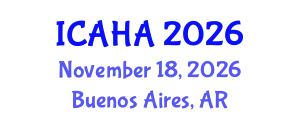 International Conference on Alternative Healthcare and Acupuncture (ICAHA) November 18, 2026 - Buenos Aires, Argentina