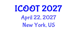 International Conference on Ophthalmology and Optometry Therapeutics (ICOOT) April 22, 2027 - New York, United States