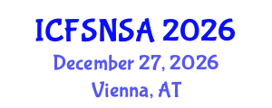 International Conference on Food Security, Nutrition and Sustainable Agriculture (ICFSNSA) December 27, 2026 - Vienna, Austria