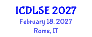International Conference on Distance Learning and Special Education (ICDLSE) February 18, 2027 - Rome, Italy